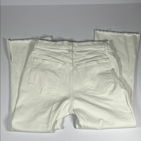 Abercrombie & Fitch Ultra High Rise Kick Flare White Denim Sz 30/10R - Picture 2 of 11